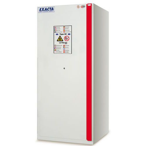 Armadio antincendio 90 min ergonomico-Altezza L 900-Grigio,