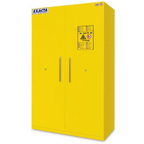 Armadio antincendio 90 min - Altezza L 1200 - Giallo,