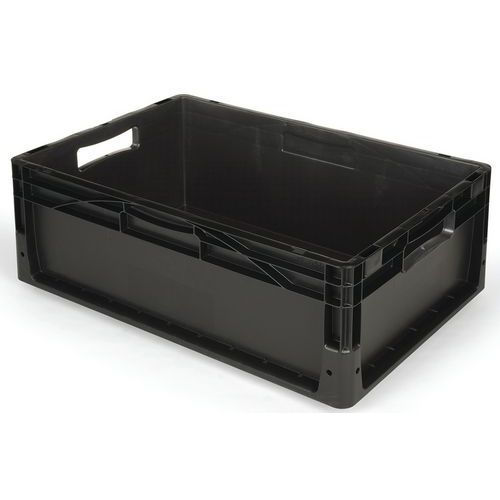 Contenitore nero riciclato 600x400 40L - Gamma-Wopla,