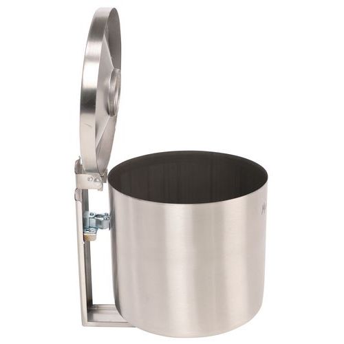 Posacenere Da Parete In Acciaio Inox - Con Serratura, Resistente Alle Intemperie, Per Esterni (terrazza, Hotel, Ristorante)