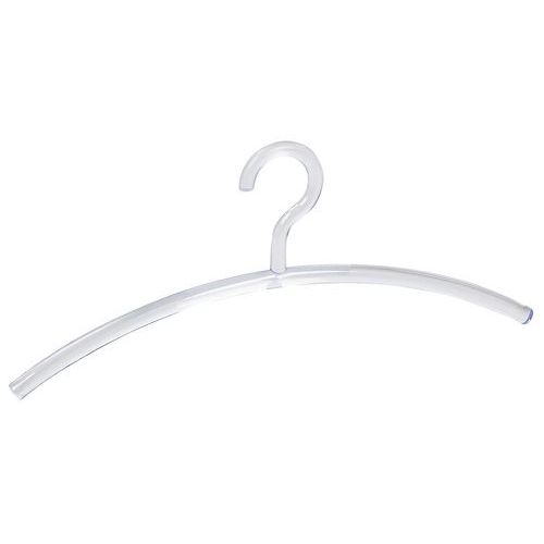 Gruccia in plastica trasparente,