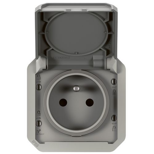 Presa con terra 16 A Legrand Plexo componibile,