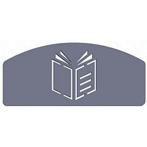 Inserto simbolo carta per Koala Metallo Vernice Epossidica Grigia,