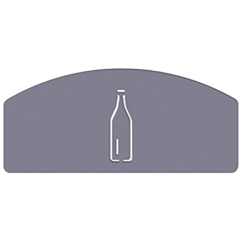 Inserto simbolo vetro per Koala Metallo Vernice Epossidica Grigia,