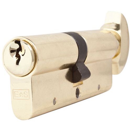 Cilindro da pulsante eur. 40x40 mm ottone,