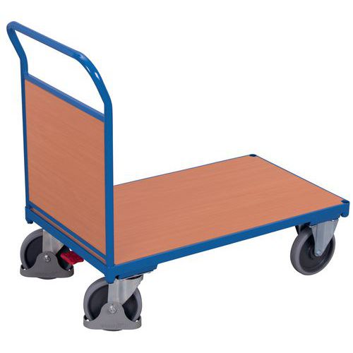 Carrello con sponda in legno - 1125x800x1015 mm - Portata 500 kg,