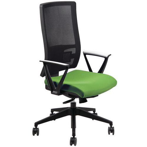 Sedia NEREIDE ECO verde bracc.opz,