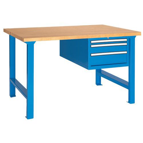 banco componibile 2000x800x870hmm piano multistrato faggio,