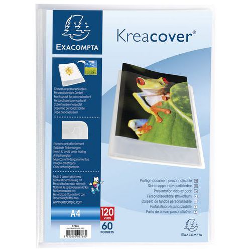 Proteggi documenti Kreacover® 120 buste - A4. bianco,
