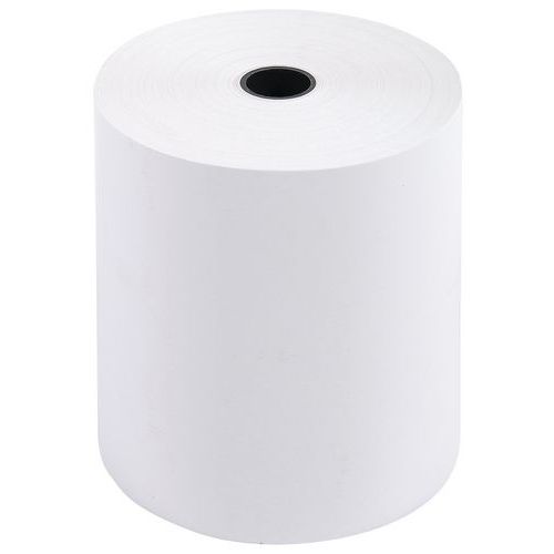 Rotolo 1velo carta termica 55g 80x80mm scontrini,