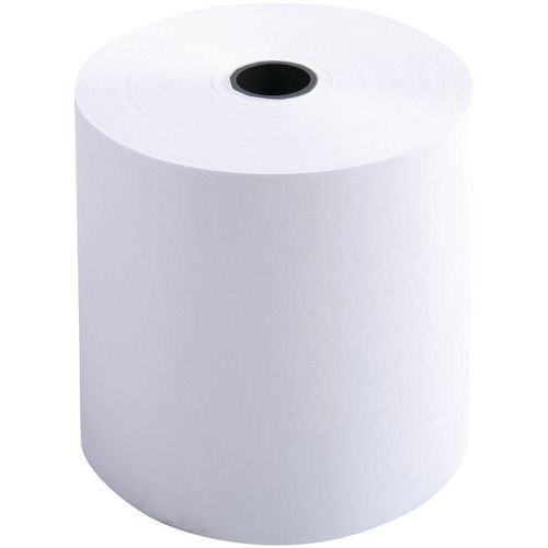 Rotolo 1velo carta termica 55g 60x80mm scontrini,