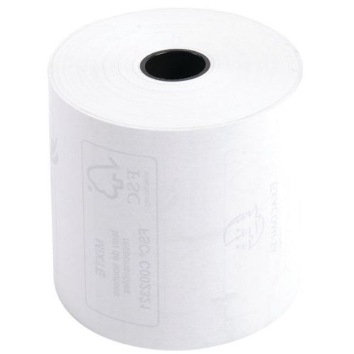 Rotolo 1 velo term 55g 57x60x12 scontrini e carte credito,