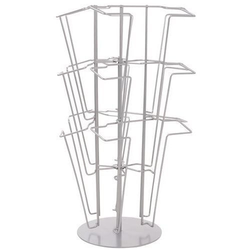 Espositore Su Base 9 Scomparti 55X32X54 Argento,