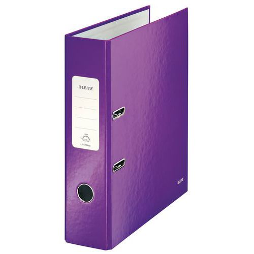 Raccoglitore a leva 180° plastificato 80 mm Wow viola,