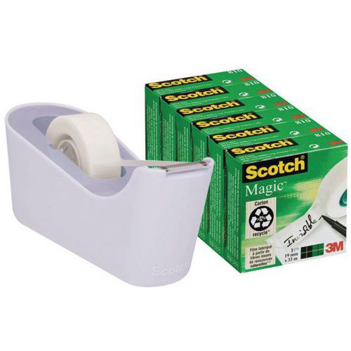 Scotch® C18 lavanda + 6 rotoli Scotch® Magic™ 19mm x 33m,