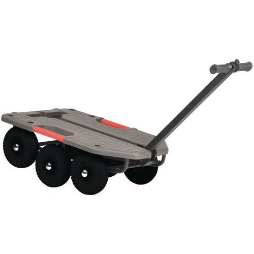 Rimorchio adatto a tutti i tipi di suolo Superhond anti-foratura,