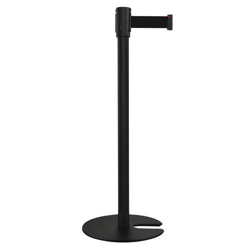 Paletto nero nastro nero 2 m base impilabile nera,