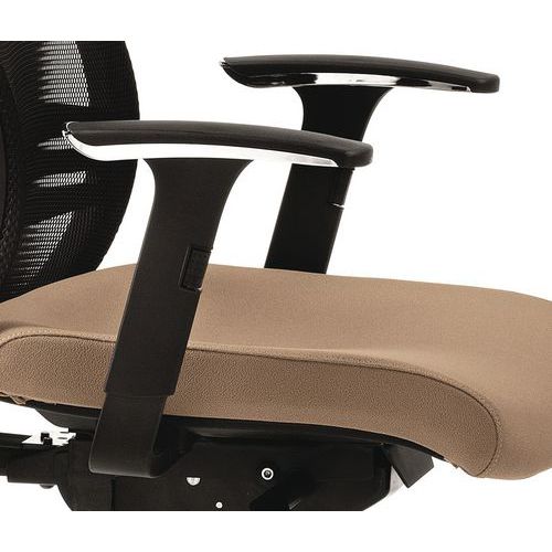 coppia braccioli acciaio -PPL regolabili in altezza nero a T,