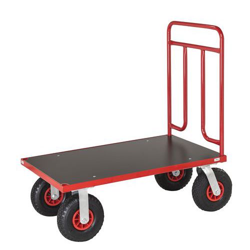 Carrello con sponda tubolare modulabile - Ruota 1200x700x1000 500 kg,