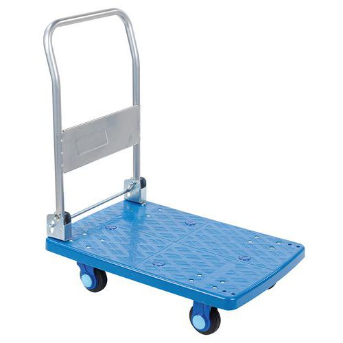 Carrello in plastica con sponda ribaltabile portata 200 kg,