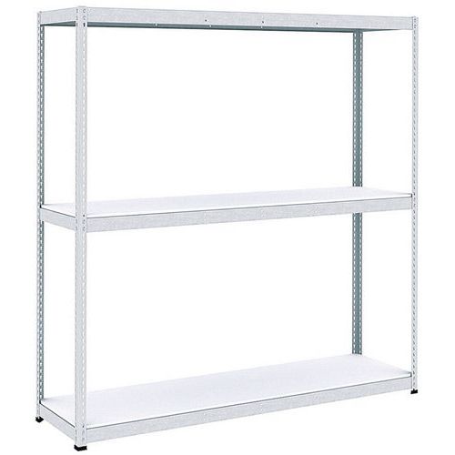 Scaffalatura Manutan Rapid 1 1980x2440X610 3 ripiani in melaminico zincato,