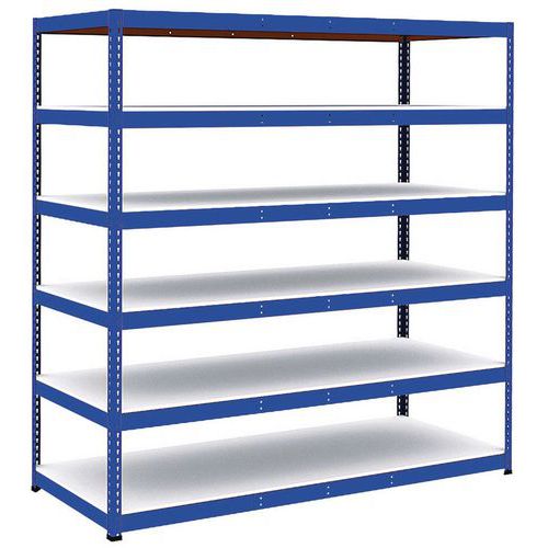 Scaffalatura Manutan Rapid 1 2440x2440x915 6 rip blu mel,