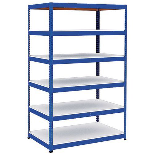Scaffalatura Manutan Rapid 1 2440x1525x915 6 rip blu mel,