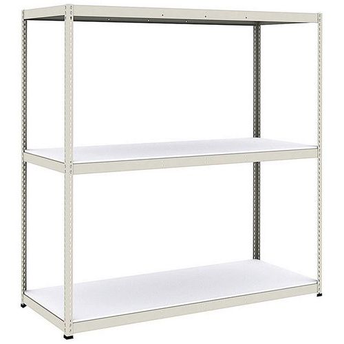 Scaffalatura Manutan Rapid 1 2440x2440x915 3 ripiani grigio in melaminico,