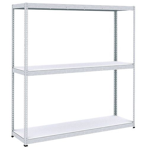 Scaffalatura Manutan Rapid 1 2440x2440x610 3 ripiani in melaminico zincato,