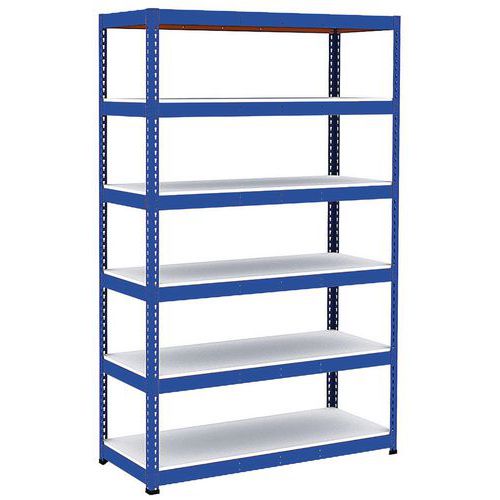 Scaffalatura Manutan Rapid 1 2440x1525x610 6 rip blu mel,