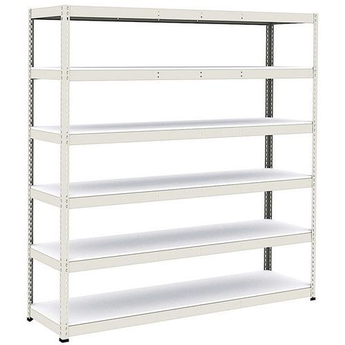 Scaffalatura Manutan Rapid 1 2440x2440x610 6 rip grigio mel,