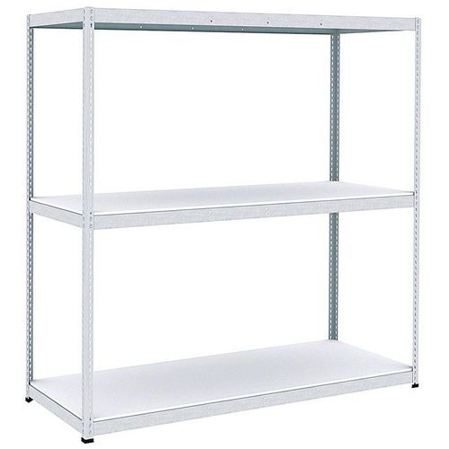 Scaffalatura Manutan Rapid 1 1980x2440X915 3 ripiani in melaminico zincato,