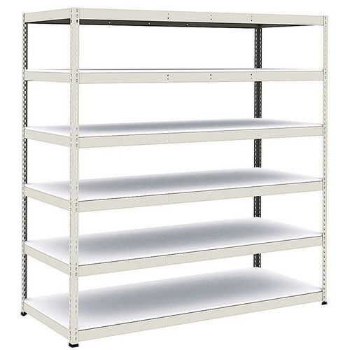 Scaffalatura Manutan Rapid 1 2440x2440x915 6 rip grigio mel,