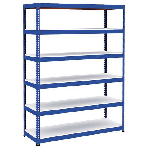 Scaffalatura Manutan Rapid 1 2440x1830x610 6 rip blu mel,