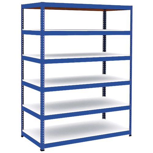 Scaffalatura Manutan Rapid 1 2440x1830x915 6 rip blu mel,