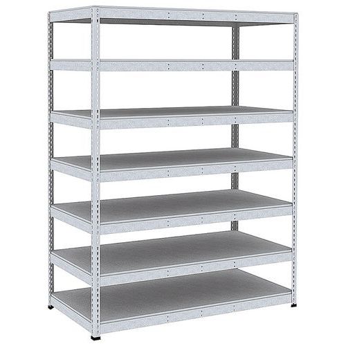 Scaffalatura archivi Rapid 1 2440x1830x915 7 ripiani in metallo zincato,