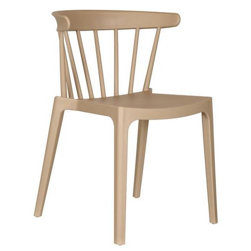 Sedia impilabile WINDSON sabbia in PP (lotto da 4),