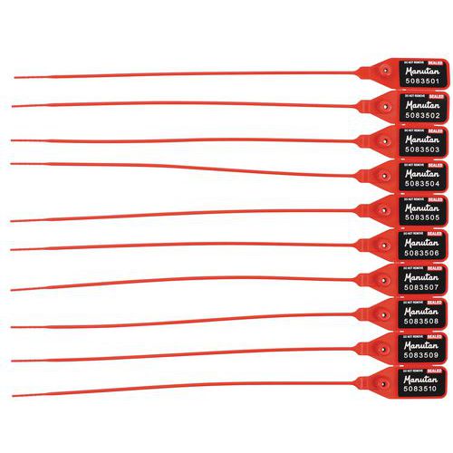 Sigillo con numerazione unica PP rosso,