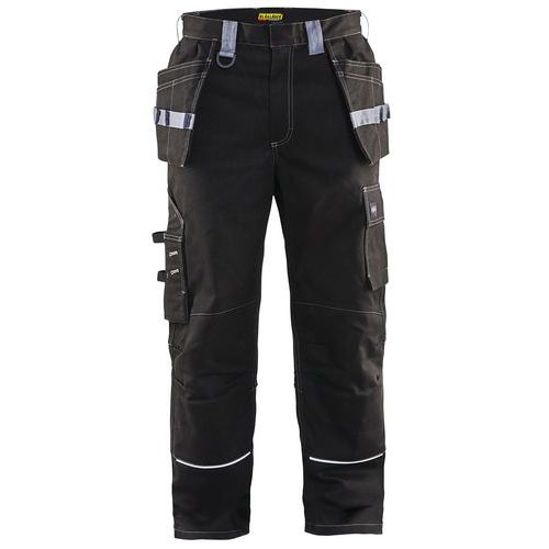 Pantaloni da artigiano ignifugo nero/grigio taglia 46L,