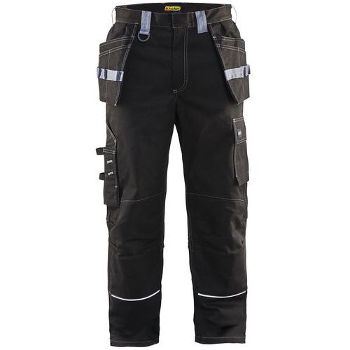 Pantaloni da artigiano ignifugo nero/grigio taglia 48,
