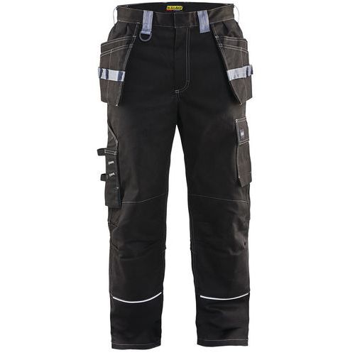 Pantaloni da artigiano ignifugo nero/grigio taglia 54,