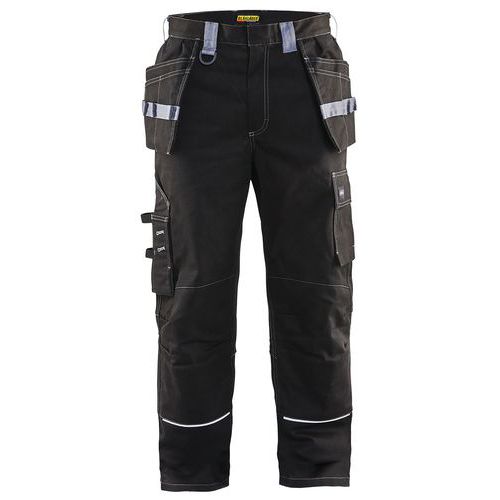Pantaloni da artigiano ignifugo nero/grigio taglia 48C,