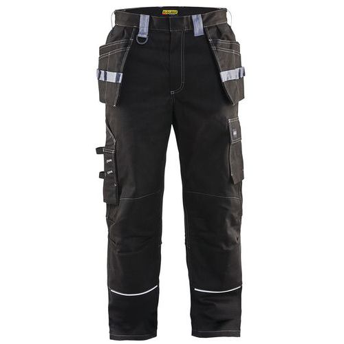 Pantaloni da artigiano ignifugo nero/grigio taglia 54C,