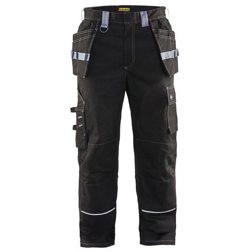 Pantaloni da artigiano ignifugo nero/grigio taglia 44C,