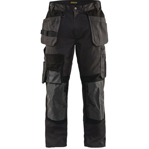 Pantaloni da artigiano stretch grigio scuro/nero 38,