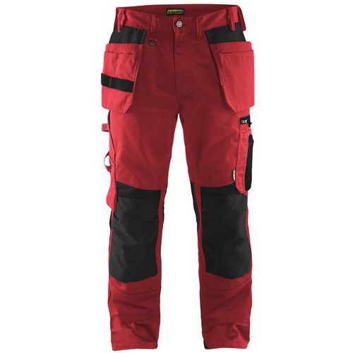 Pantaloni da artigiano rosso/nero taglia 42L,