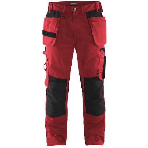 Pantaloni da artigiano rosso/nero taglia 50L,