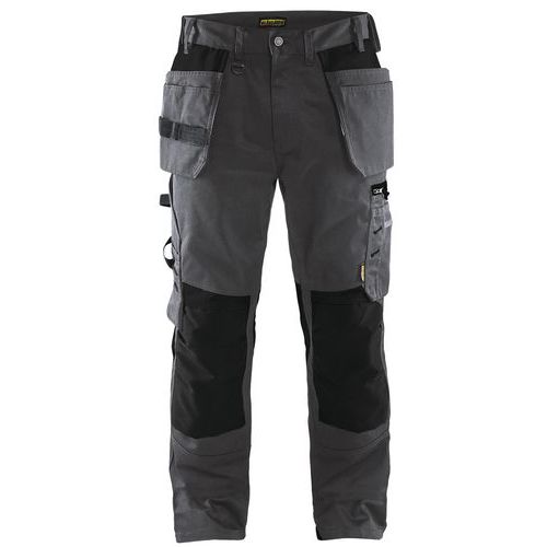 Pantaloni da artigiano grigio scuro/nero taglia 38,
