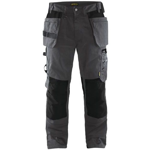 Pantaloni da artigiano grigio scuro/nero taglia 44,