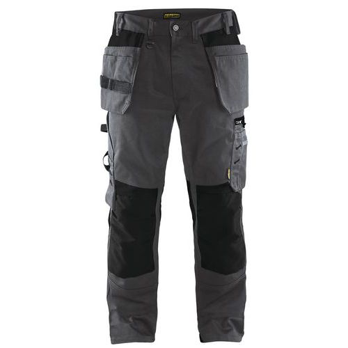 Pantaloni da artigiano grigio scuro/nero taglia 46,